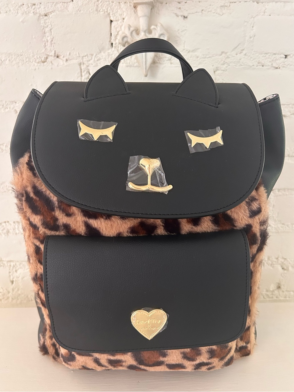 LUV Betsey Johnson Cat Faux Leather Backpack
NWT